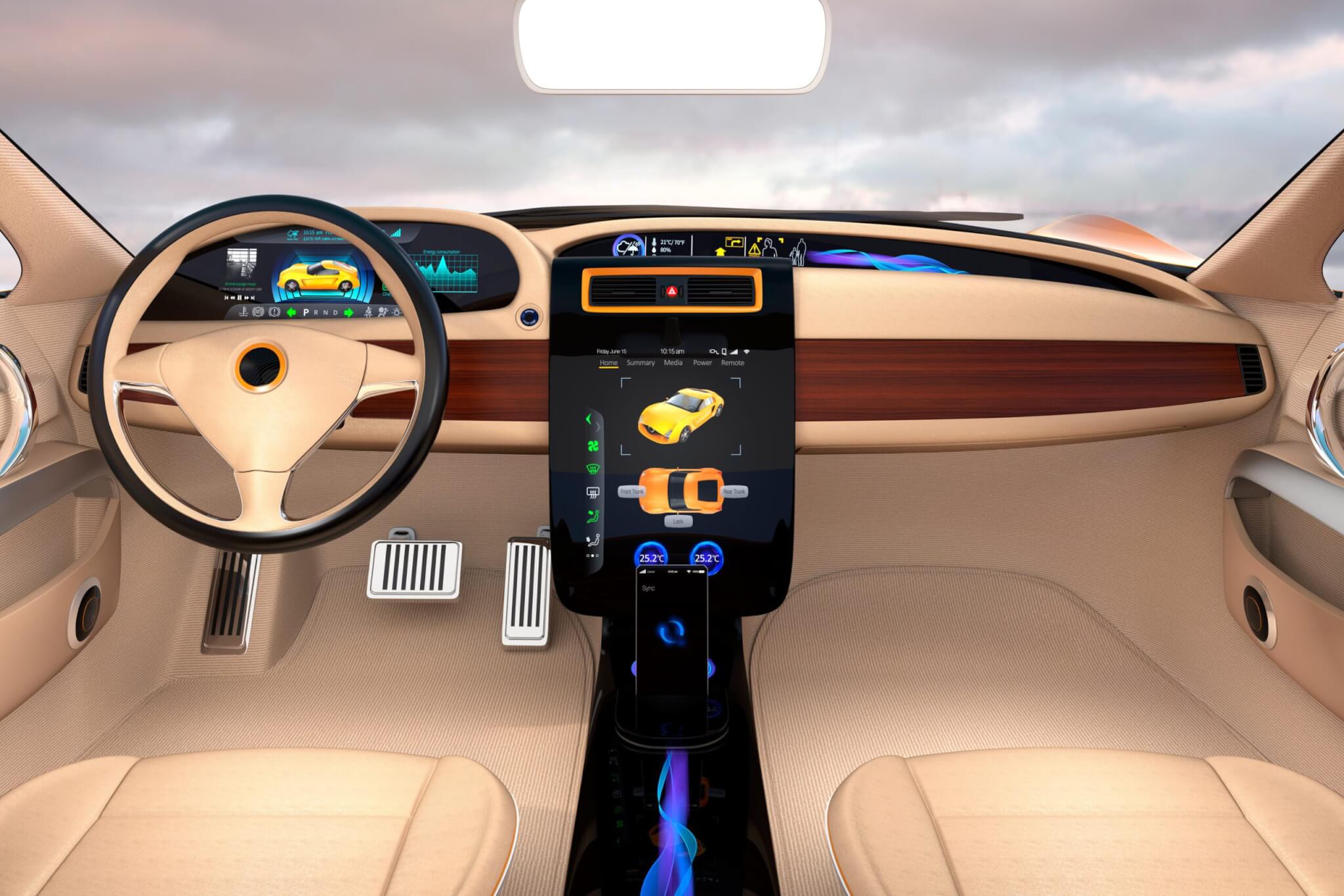 Electric vehicle center display Interface concept