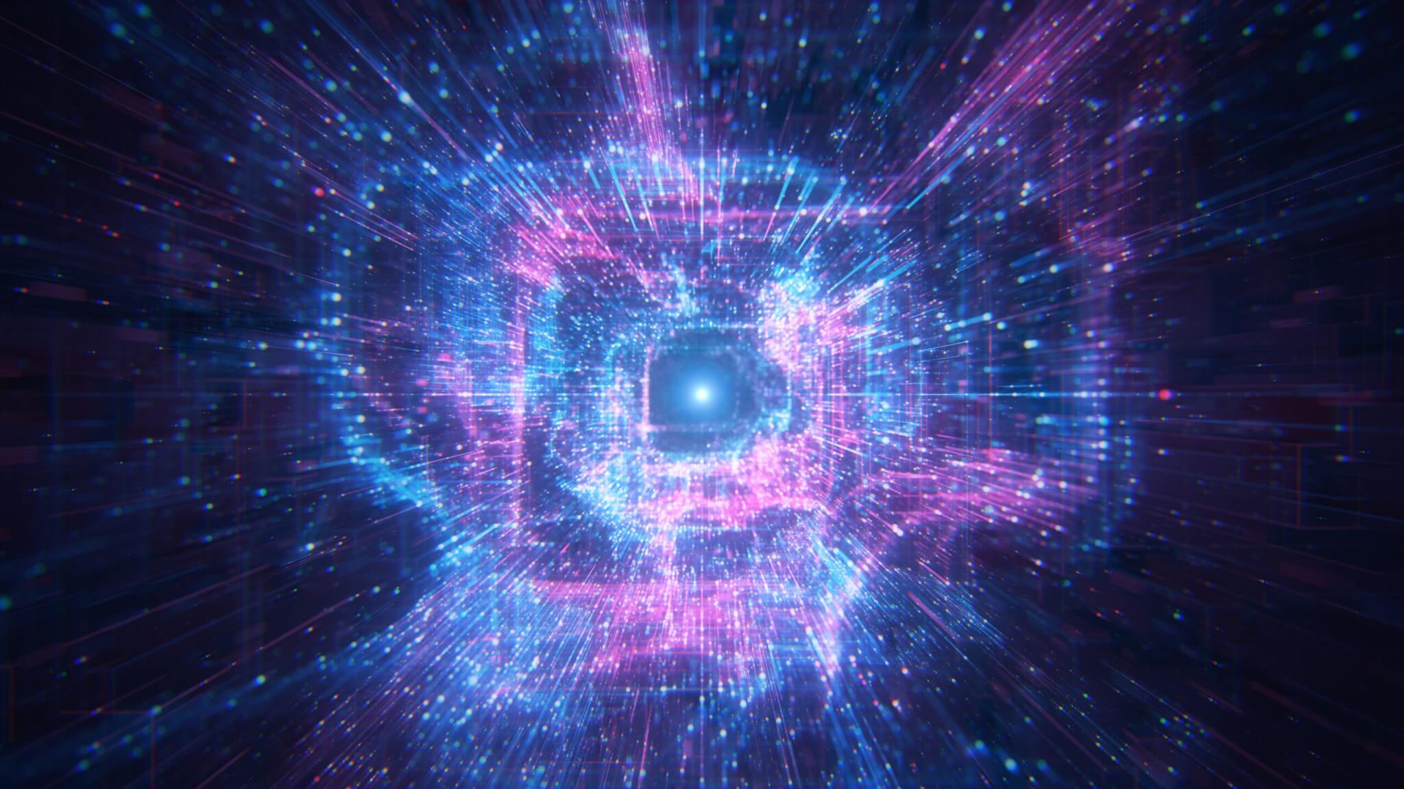 Flying Through Emerging Digital Structures - Blue, Loopable - Data Network, Virtual Reality, Quantum Computing CARTA Continous Adaptive Risk and Trust Assessment carta,0 trust,gartner,cyber security risk,sdwan