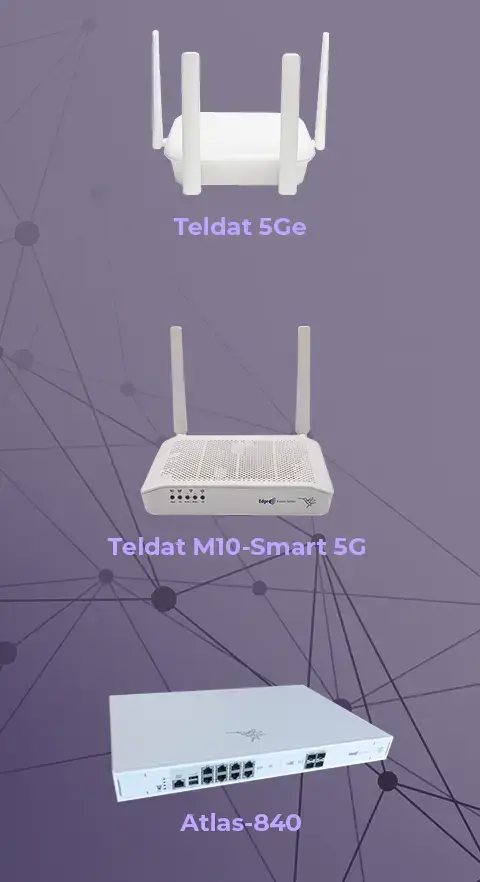 Specific Teldat products for a strong 5G network slicing architecture